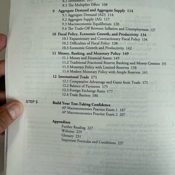McGraw Hill 5 Steps to a 5 AP Macroeconomics 2024 study guide for exam - Picture 4 of 5